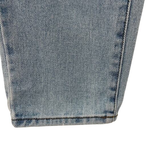 PACSUN Straight Leg Y2K Light Wash High Waisted Boho Relaxed Mom Jeans Size 27 - Picture 4 of 10